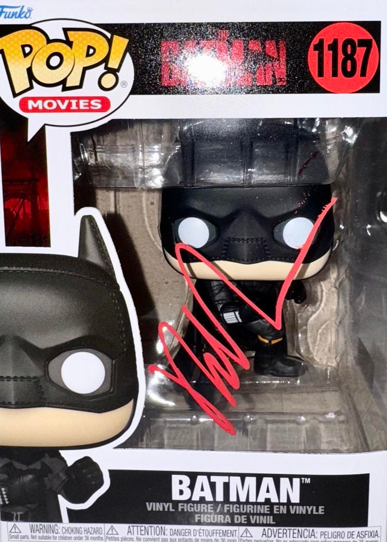 Robert Pattinson Signed Funko Pop #1187 The Batman - Celebrity Authentics